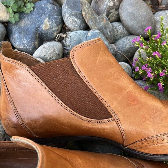 PAUL GREEN JAY WINGTIP CUOIO LEATHER CHELSEA BOOTS, SIZE UK 7/US 9.5 - Picture 10 of 12
